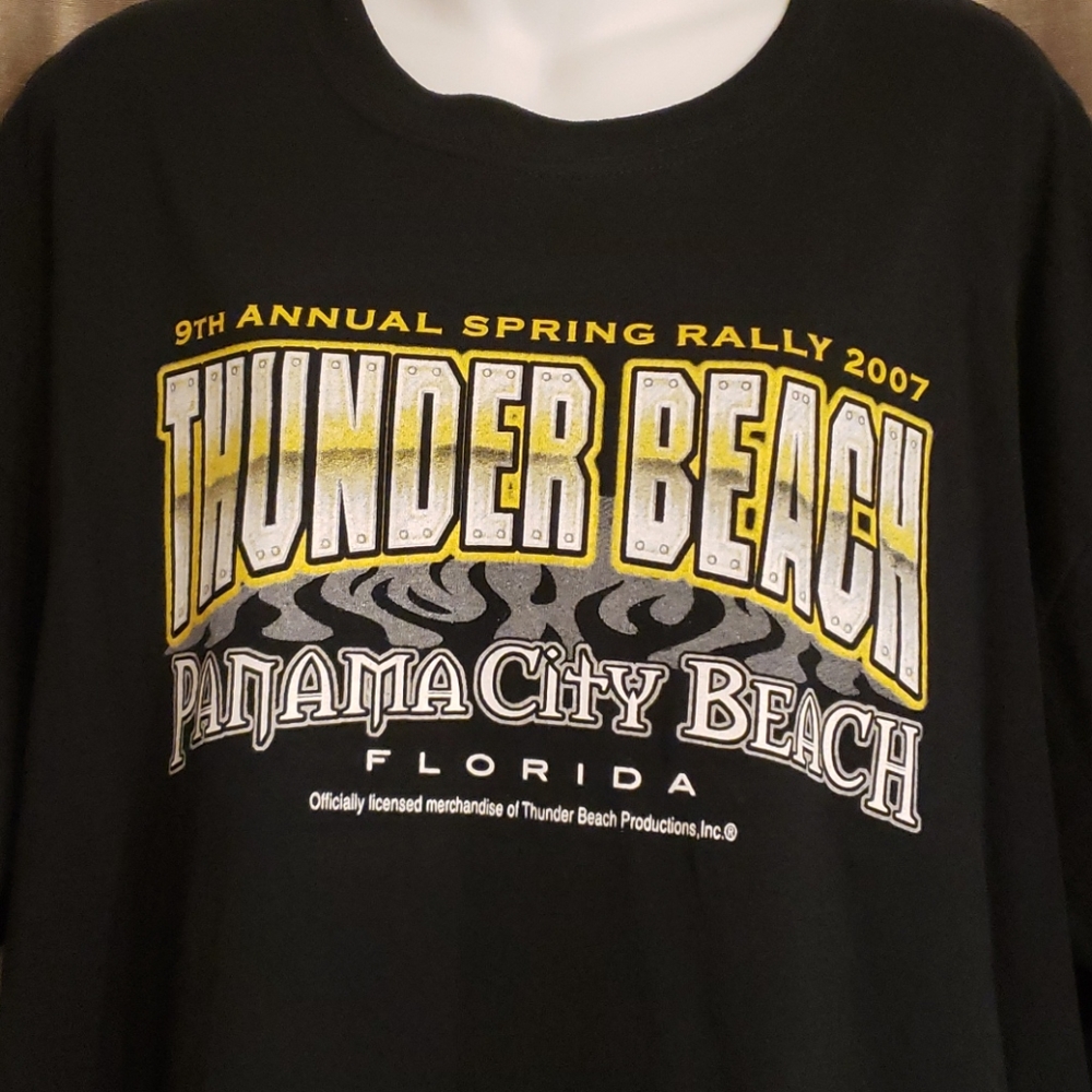 Size XL 2007 PC Beach, FL. Thunder Beach Tee...